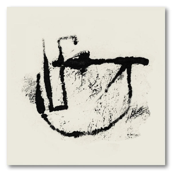 Monochrome Abstract Gesture 1 Art Print