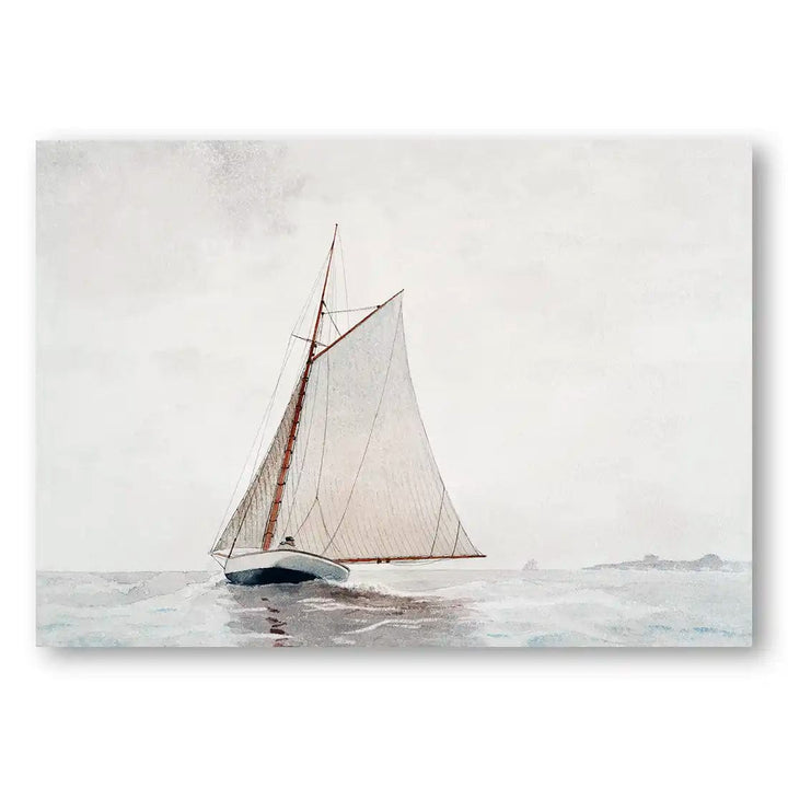 Sailing off Gloucester by Winslow Homer Art Print