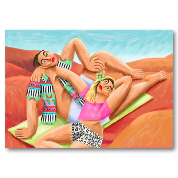 Colourful Desert Relaxation Art Print