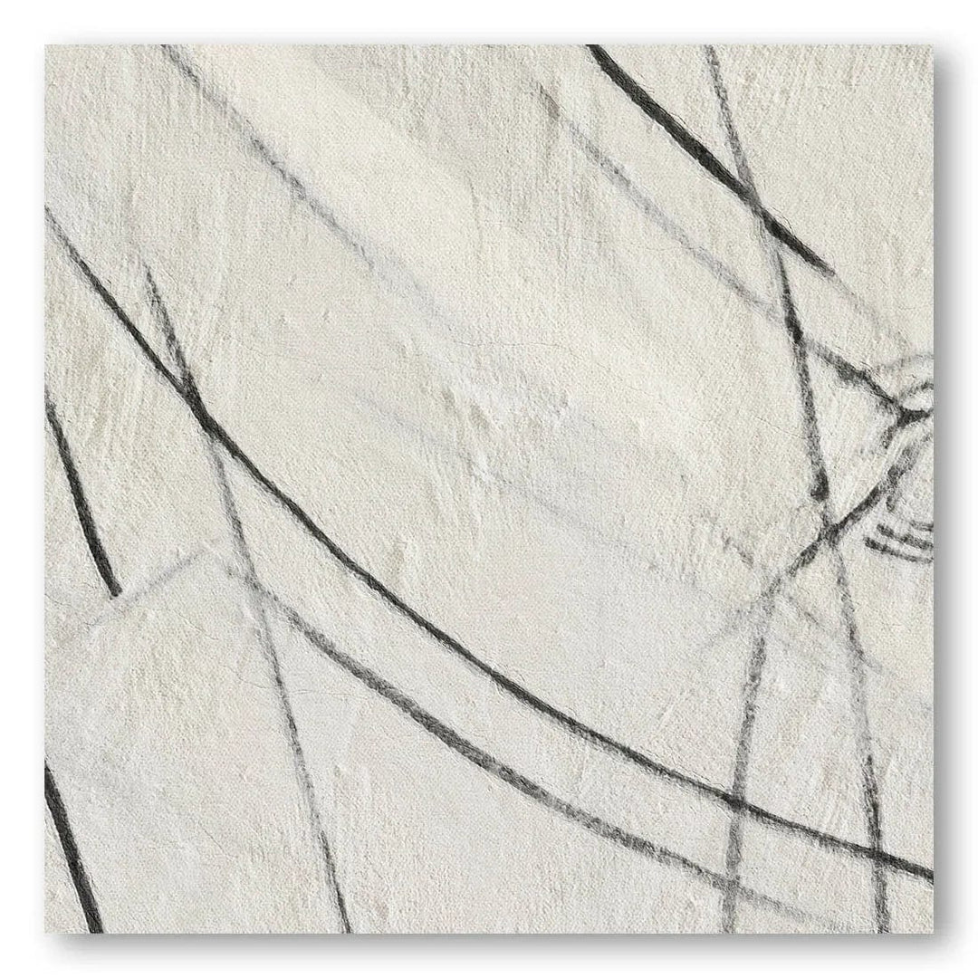 Abstract Scratch Lines Art Print featuring expressive mark-making techniques