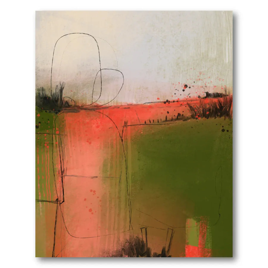 Abstract Pastel Landscape Art Print