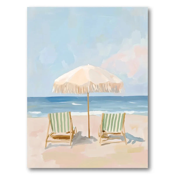 Serene Beach Day Art Print