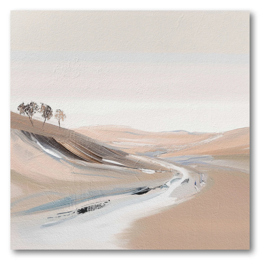 Serene Hills Path Art Print