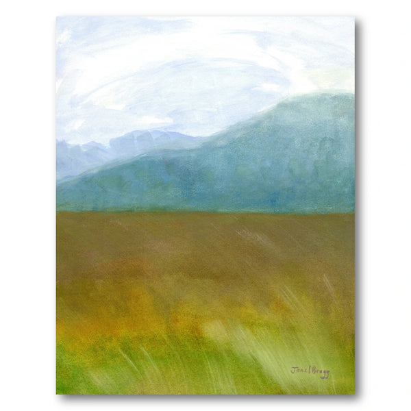 Serene Mountain Field Art Print