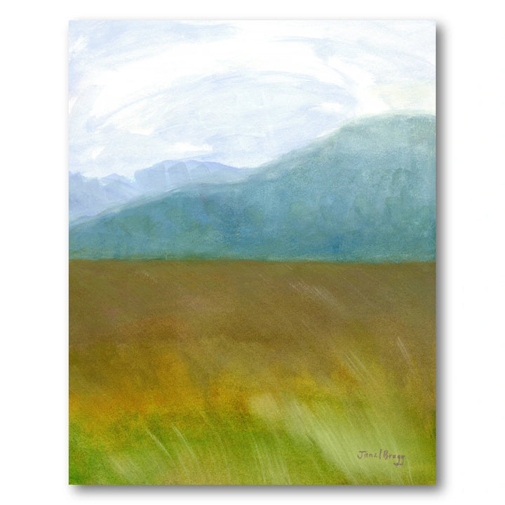 Serene Mountain Field Art Print