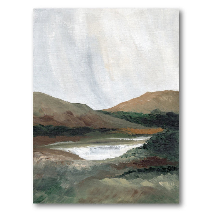 Serene Mountain Lake Art Print