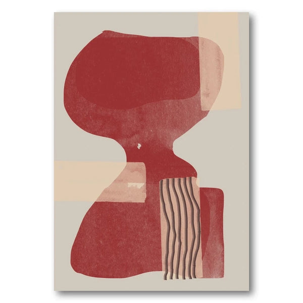 Burnt Blush in Form Art Print 1