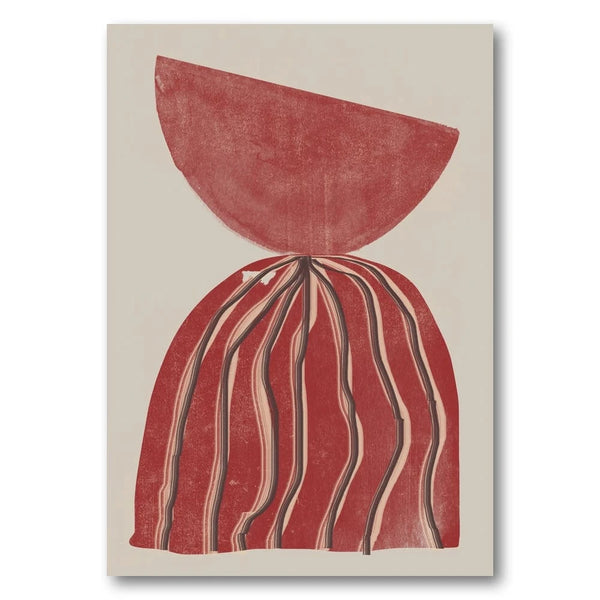 Burnt Blush in Form Art Print 2