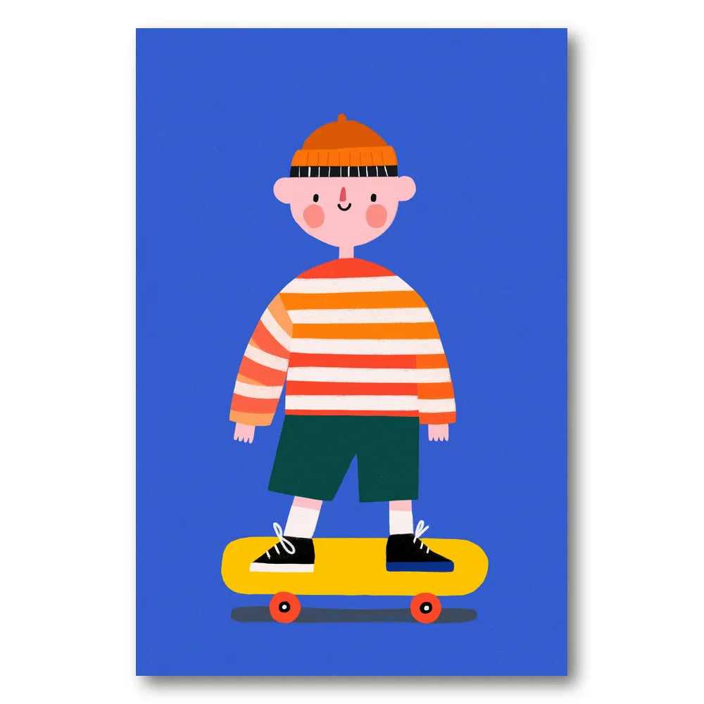 Skating boy no 02 Art Print