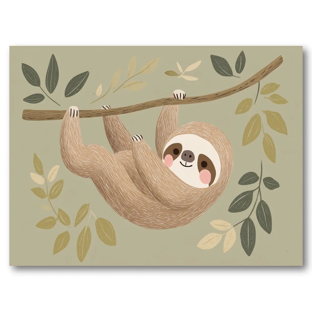 Sloth's Gentle Swing Art Print