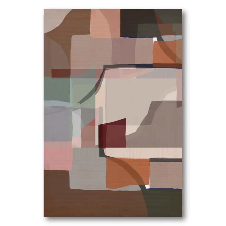 Soft Geometric Layers Art Print 1