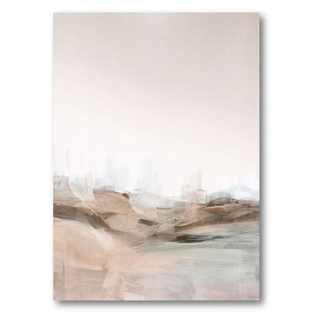 Soft Neutral Landscape Art Print
