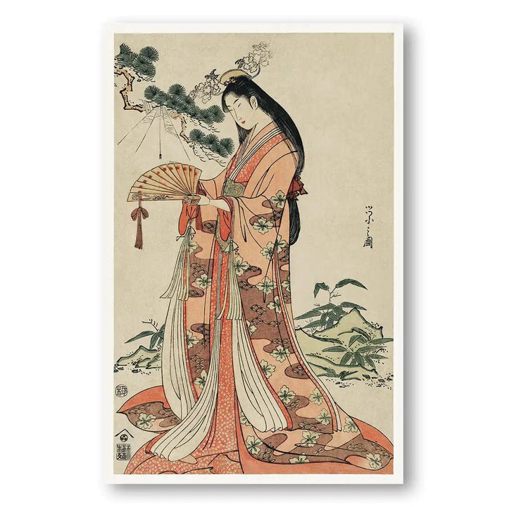 Sotoori Hime by Eishi Hosoda Japanese Art Print