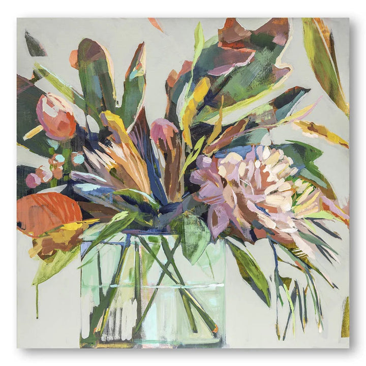 Spikey Painted Bouquet Art Print