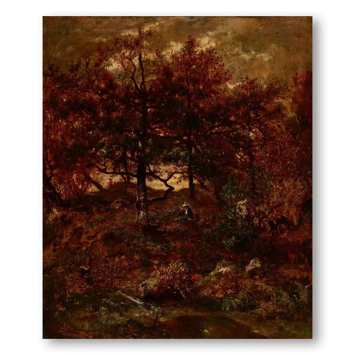 St. Jean de Paris Forest at Fontainebleau Landscape Art print