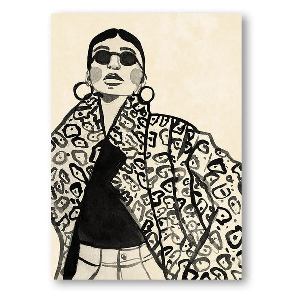 Chic Confidence Contemporary Art Print