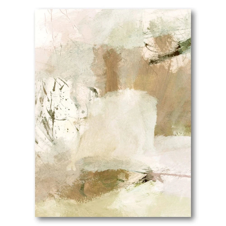 Gentle Earth Tones Abstract Art Print