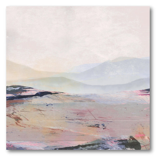Pastel Mountain Valley Art Print