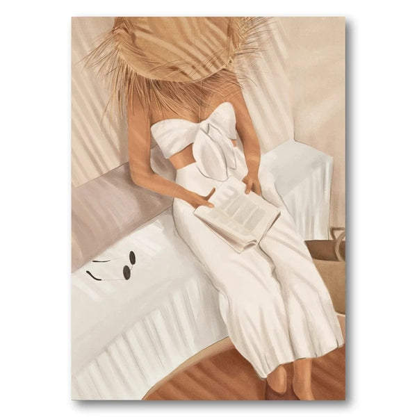 Summer Reading II - Dream_web Art Print