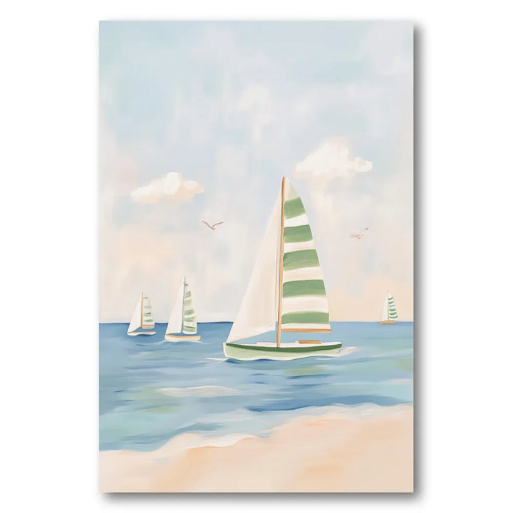 Summer Sailboat Serenity Art Print