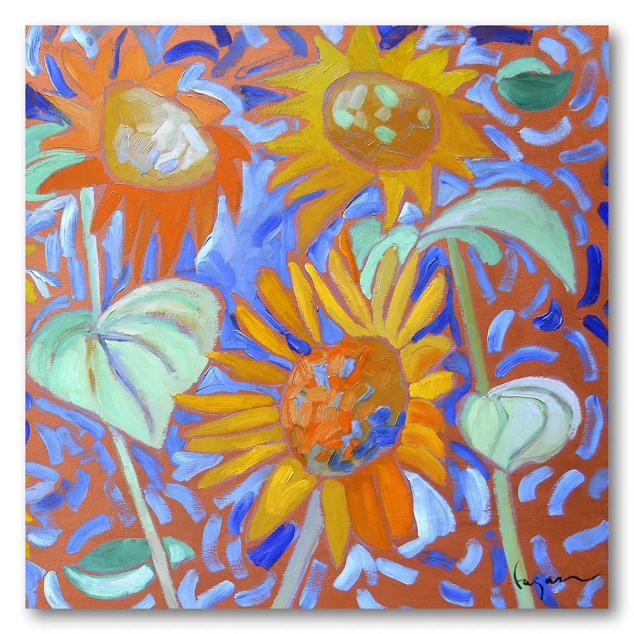 Sunflower Sage II Art Print
