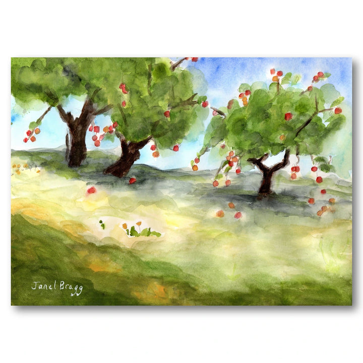 Sunny Apple Orchard Art Print