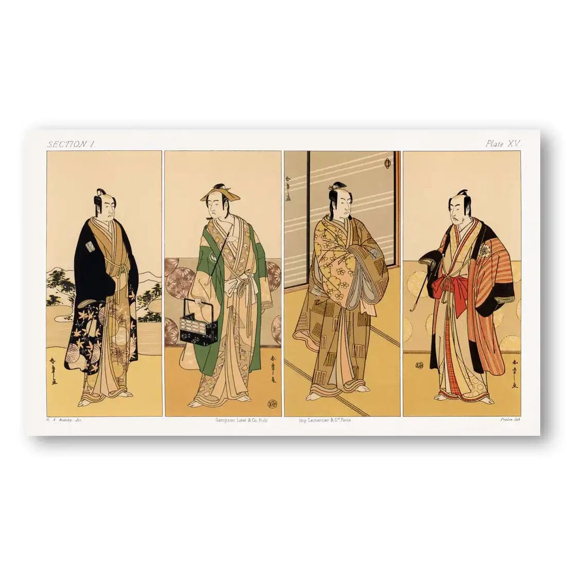 Vintage Japanese Wall Art Prints Collection