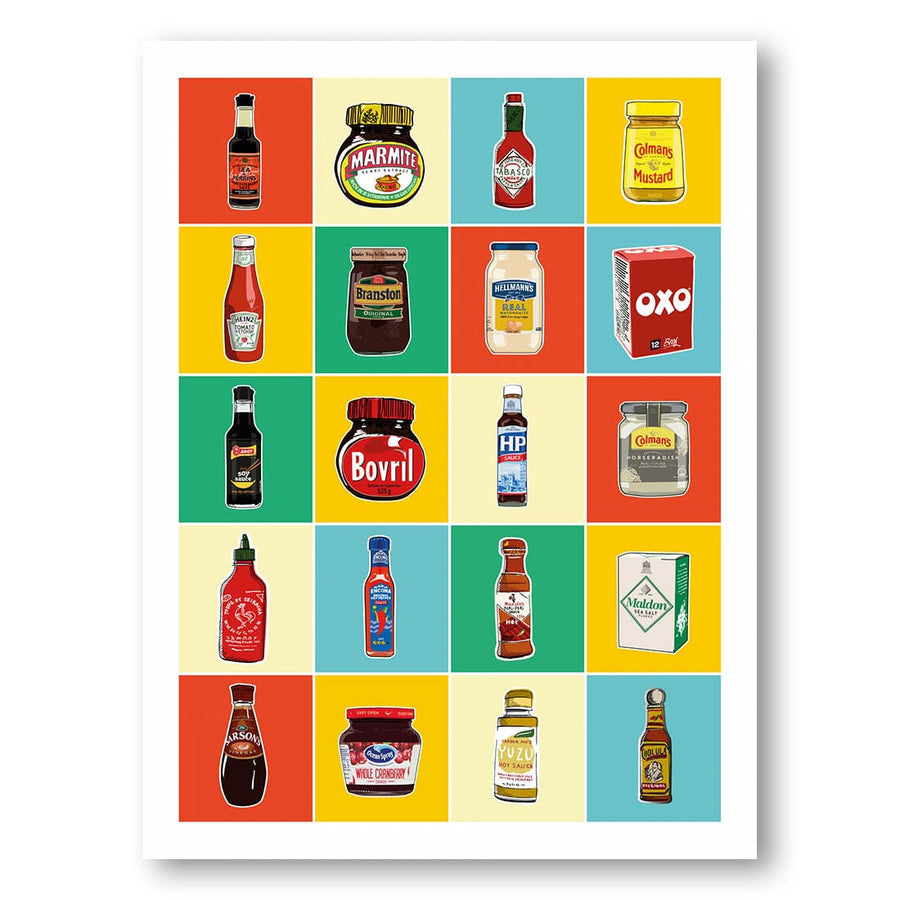 Taxonomy of Condiments -  Art Print