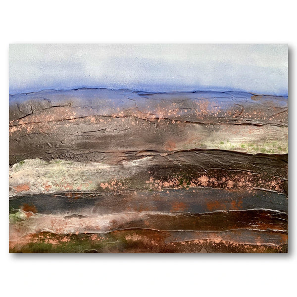 Textured Earth Horizon Art Print