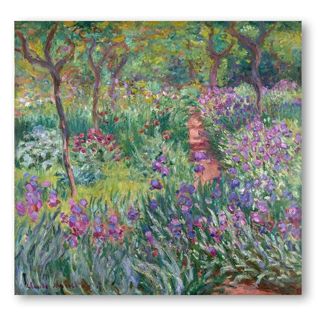 The Artist's Garden in Giverny by Claude Monet Art Print