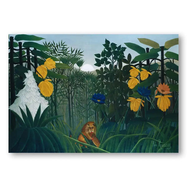 The Repast of the Lion by Henri Rousseau