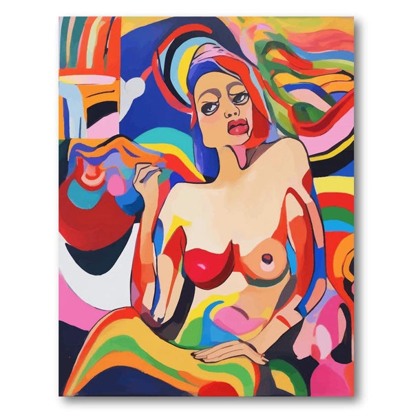 Colorful Feminine Portrait Art Print