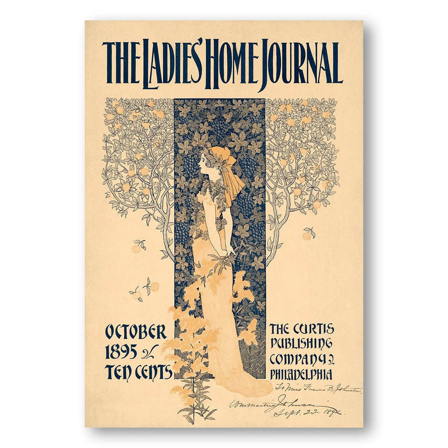 The Ladies Home Journal October 1895 by William Martin Johnson Art Print