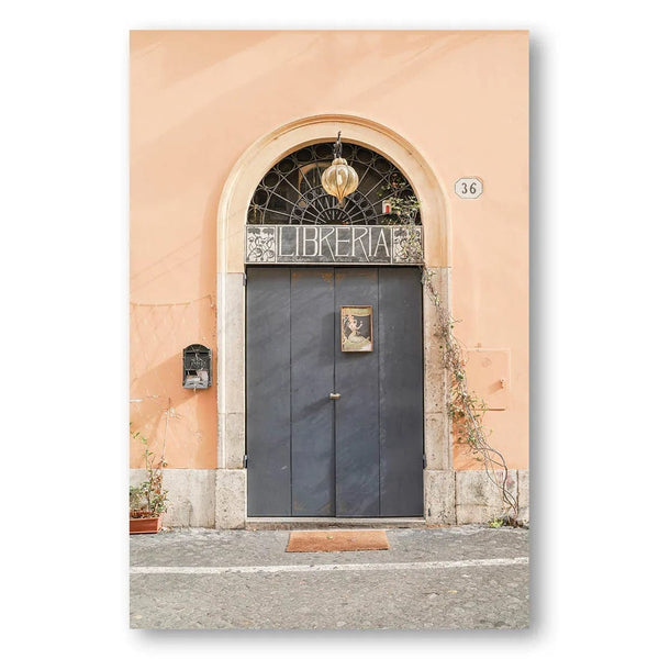 The Libreria Door Mediterranean Art Print