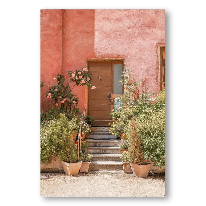 The Pink House Mediterranean Art Print