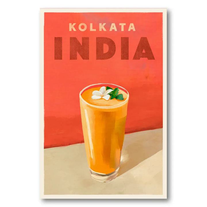 Kolkata India Mango Lassi Art Print