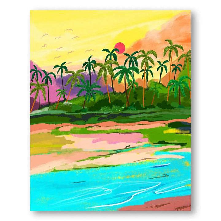 Kerala Sunset Serenity Art Print