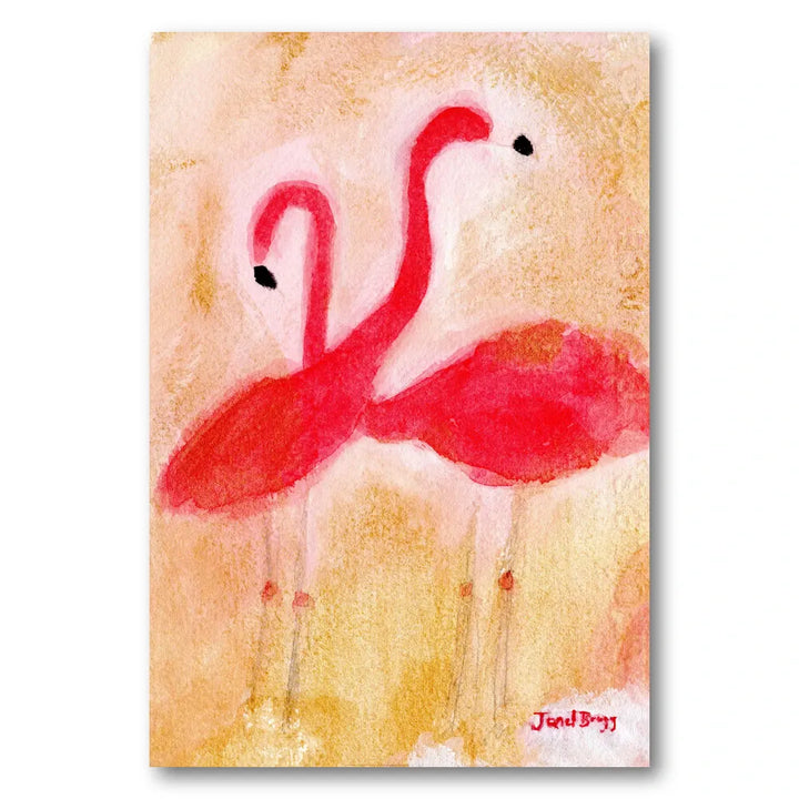 Tropical Flamingo Embrace