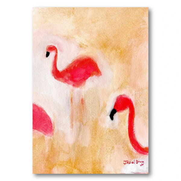 Tropical Pink Flamingos