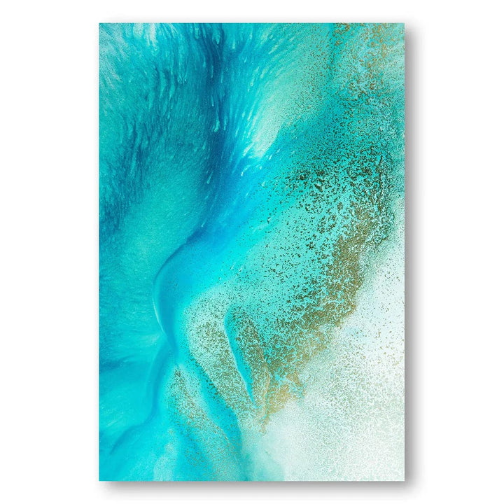 Turquoise Tranquility Tif 2 Abstract Art Print By Petra Meikle de Vlas