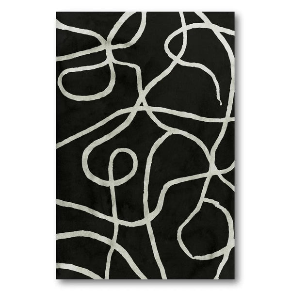 Ebony Maze Harmony Art Print
