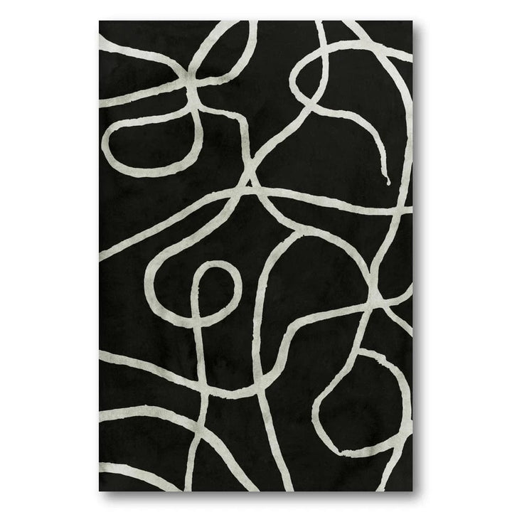 Ebony Maze Harmony Art Print