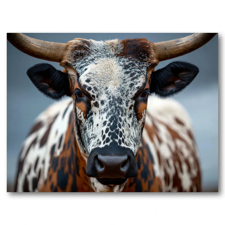 Nguni Cow Portrait Art Print