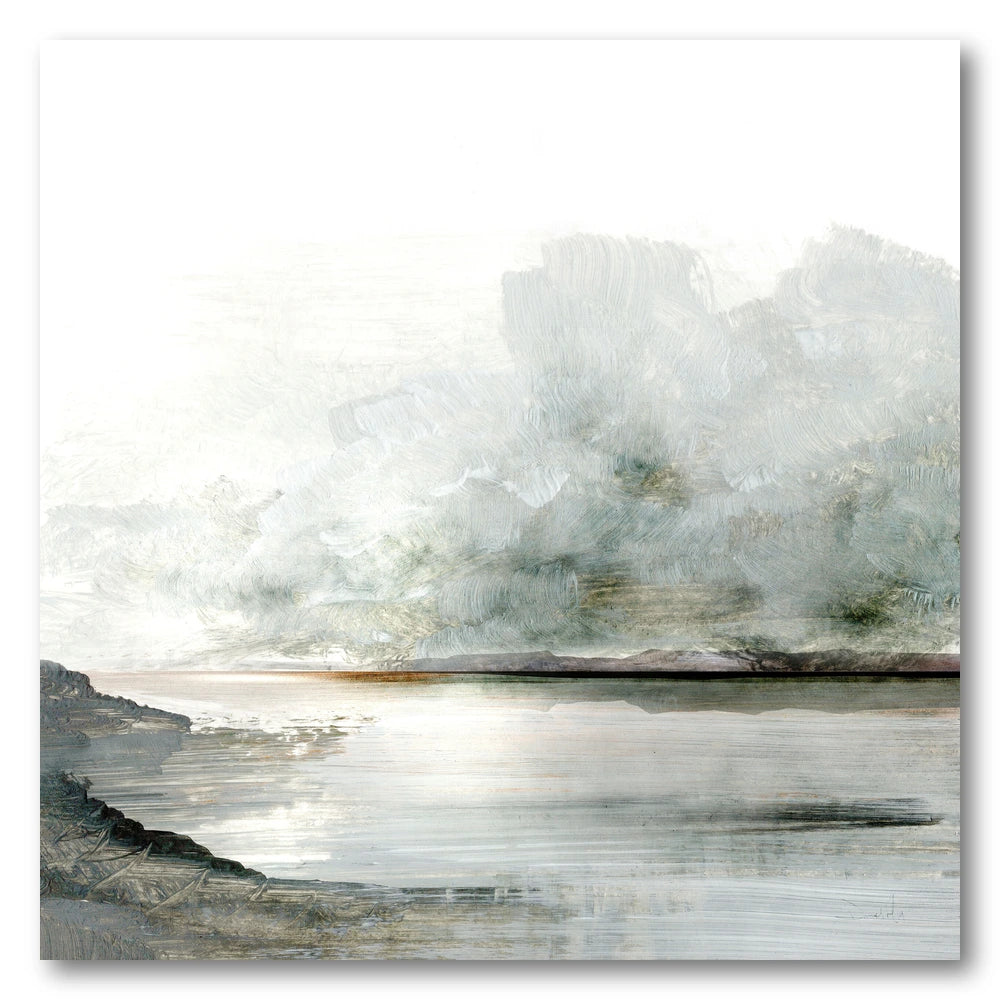 Lakeside Mist Art Print