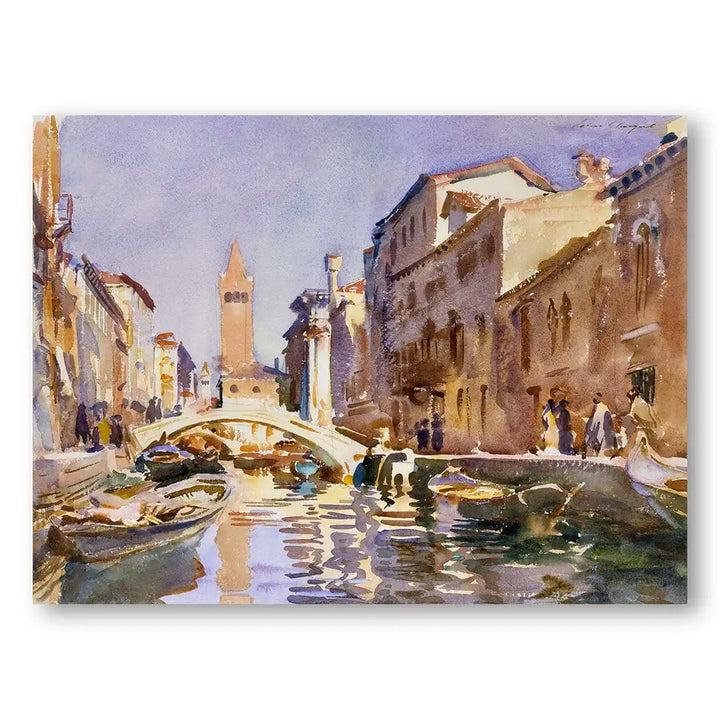 Venetian Canal by John Singer Sargent Landscape Art Print