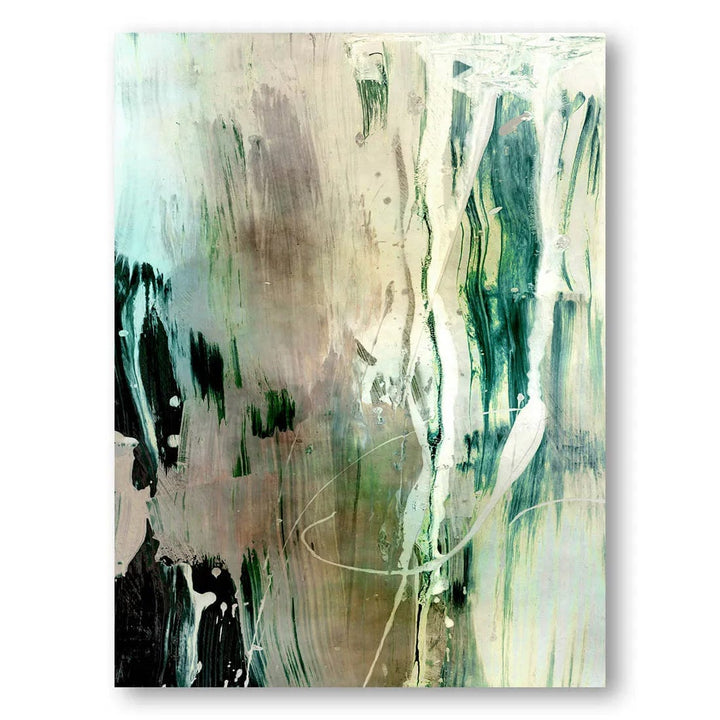 Verde Brushed Elegance Art Print