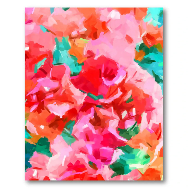 Vibrant Abstract Strokes Art Print