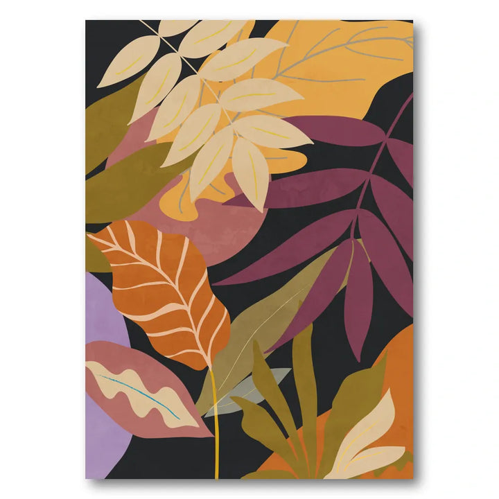 Vibrant Botanical Leaves Art Print