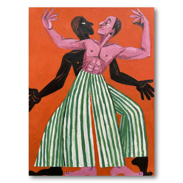 Vibrant Dancing Figures Art Print