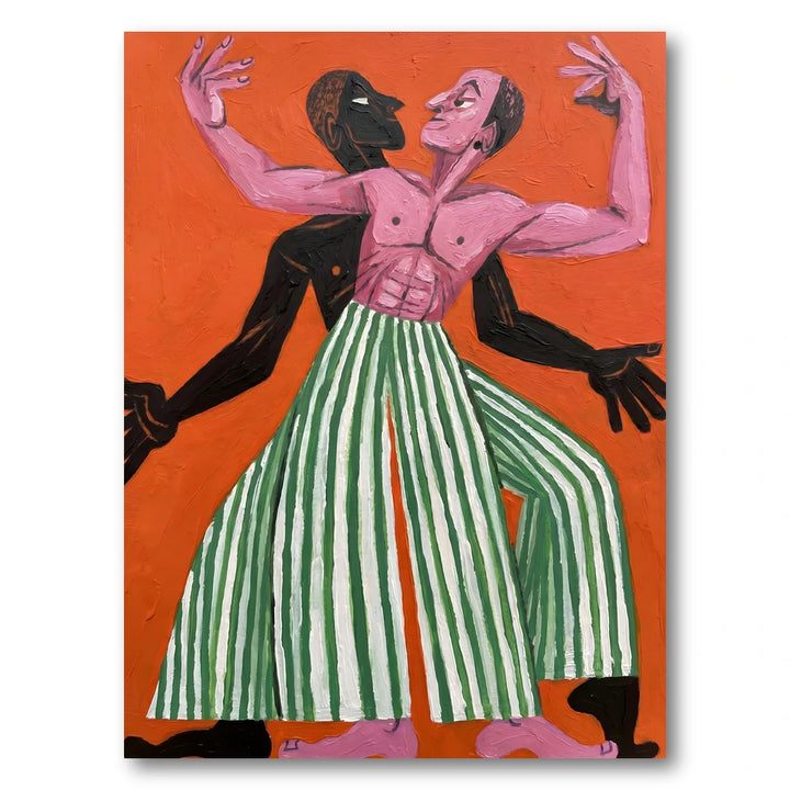 Vibrant Dancing Figures Art Print